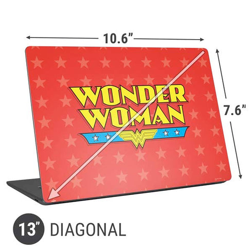 DC Comics Wonder Woman Logo Universal Laptop 13in (10.6 x 7.6in) Skin
